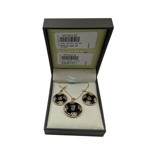 Ross + Simons 18kt Gold Over Sterling Black Agate Butterfly Jewelry Set